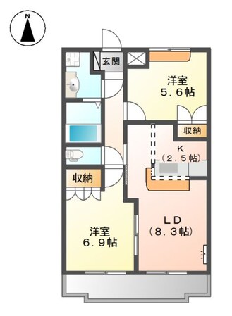 ストークコーポ大津茂の物件間取画像